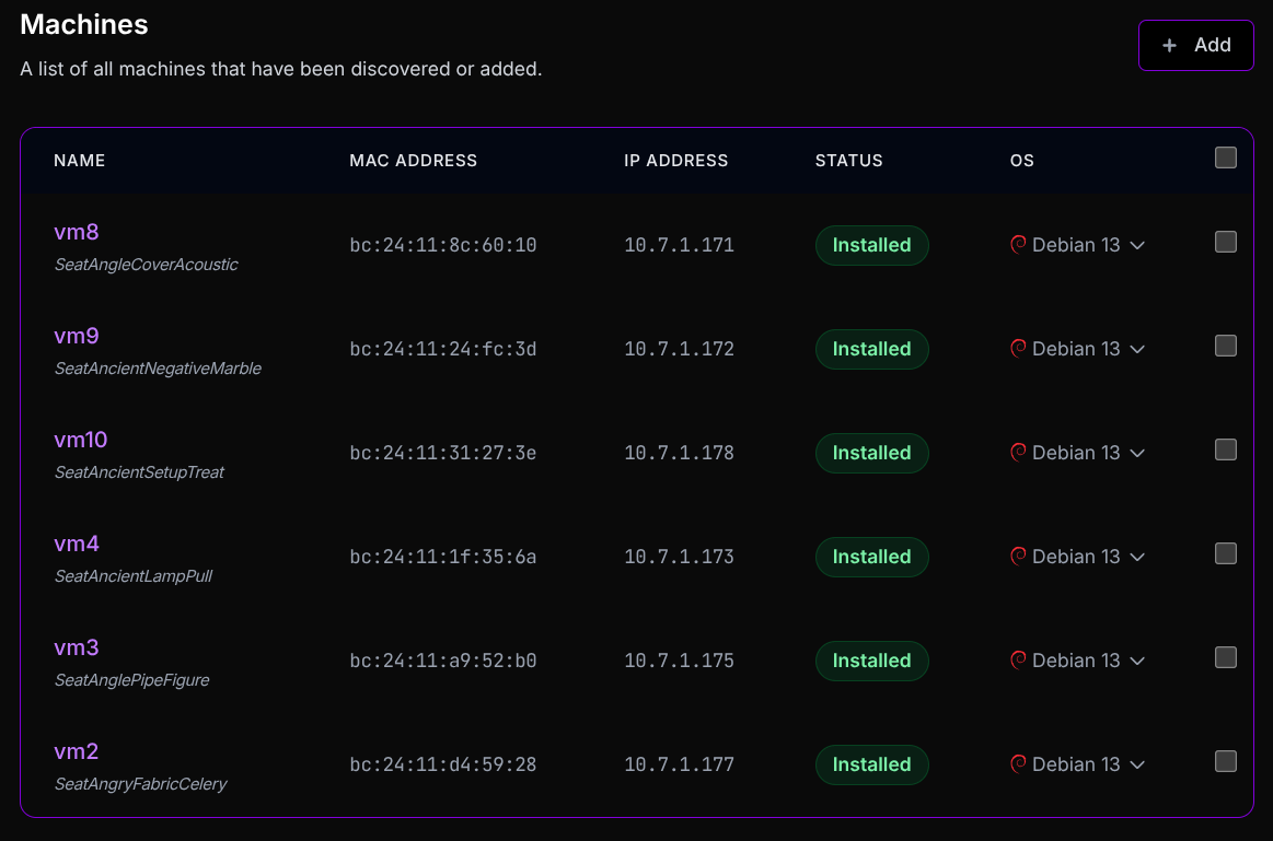 Dragonfly Machines Dashboard