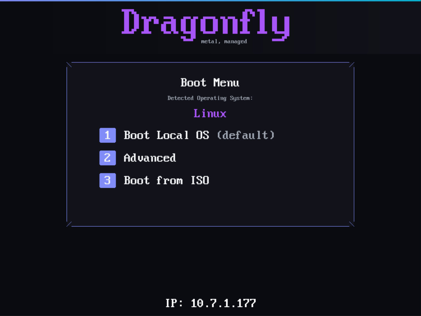 Manage ISO images in the settings panel